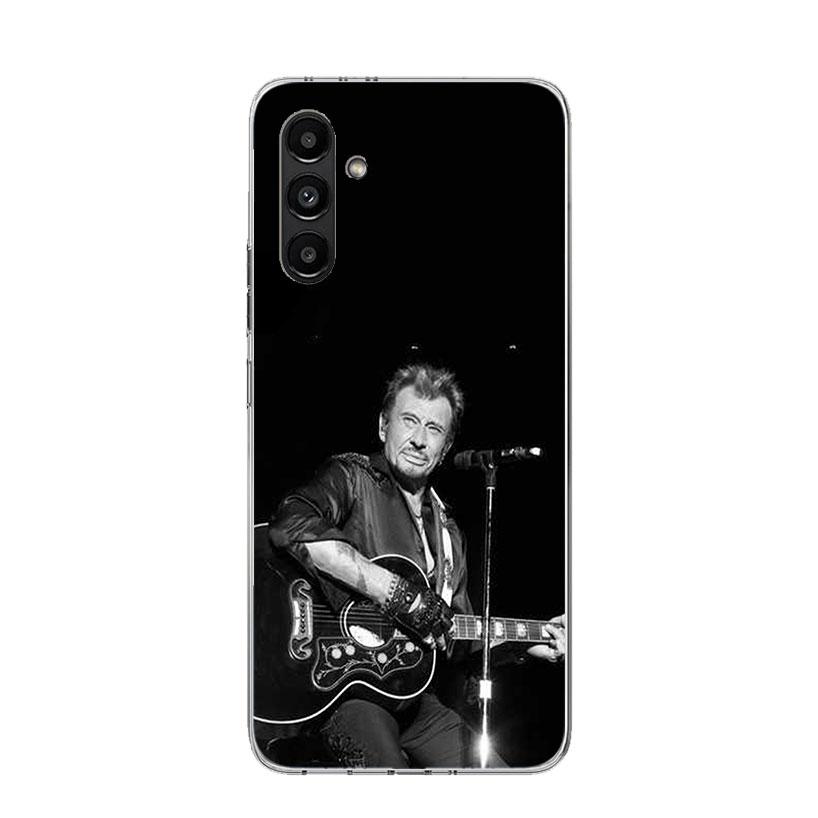 Johnny Hallyday Music Case Phone Cover for Samsung Galaxy A16 A56 A36 A26 A15 A55 A35 A25 A14 A54 A34 A24 A13 A53 A33 A23 A05S A