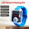 Kit Orologio Elettronico Fai da Te 028 Tubo Digitale LED Creativo Saldatura Microcontrollore Orologio Con Cassa Cinturino in Silicone