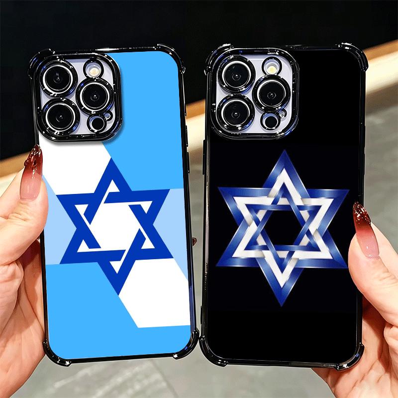 David Jewish Star Symbol Plating Phone Case For Xiaomi Poco X5 X6 X7 X8 Pro Max F8 Ultra F7 M8 M7 M5S Redmi 15C 15 14C 13C 13 X3
