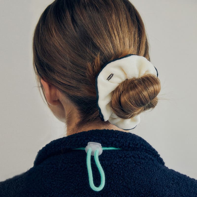 Mellotory Terry Line Scrunchie (cream)