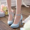 Nowe eleganckie seksowne szpilki na wiosnę i jesień damskie mniej szpilki pojedyncze buty płytkie usta szpiczasty nosek jednosłowowa klamra