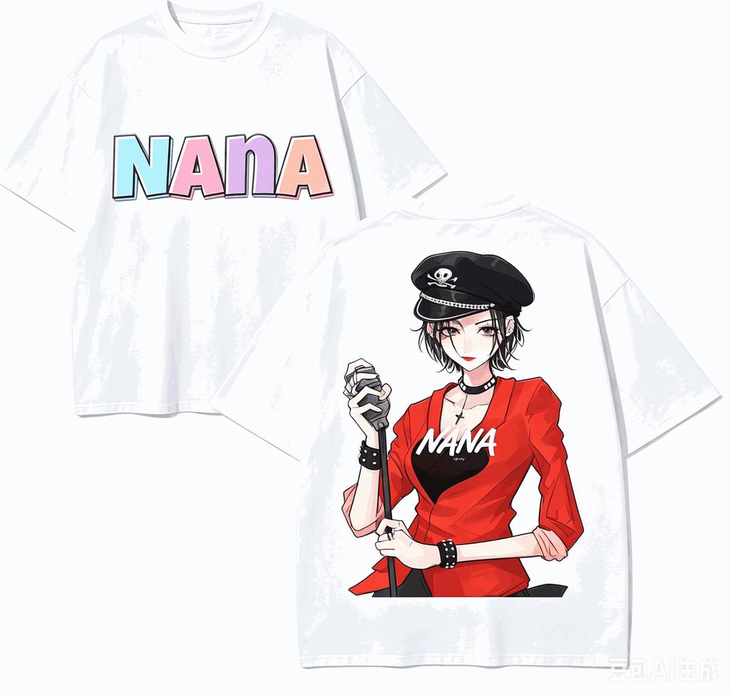 Nana Anime Lover TShirt Harajuku Cotton NewModel High Street Retro Fashion Oversized Unisex Hot Product Couples Comfortable