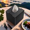 Elegant Faux Leather Tissue Holder Decorative Faux Leather Tissue Box Cover Paper Organizers Perfect For Any Room
