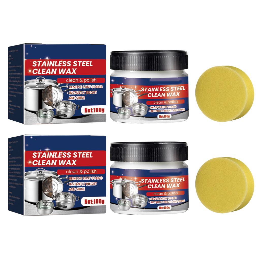 Fast and Convenient Stainless Steel Cleaning Cream Remove Stubborn Stains Effortless Cleaner No Harmful Chemicals