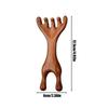 Sandalwood Scalp Massager Sandalwood Deer Antlers Comb Meridians Dredging Scalp Facial Massage Comb Gua Sha Comb Hair Comb