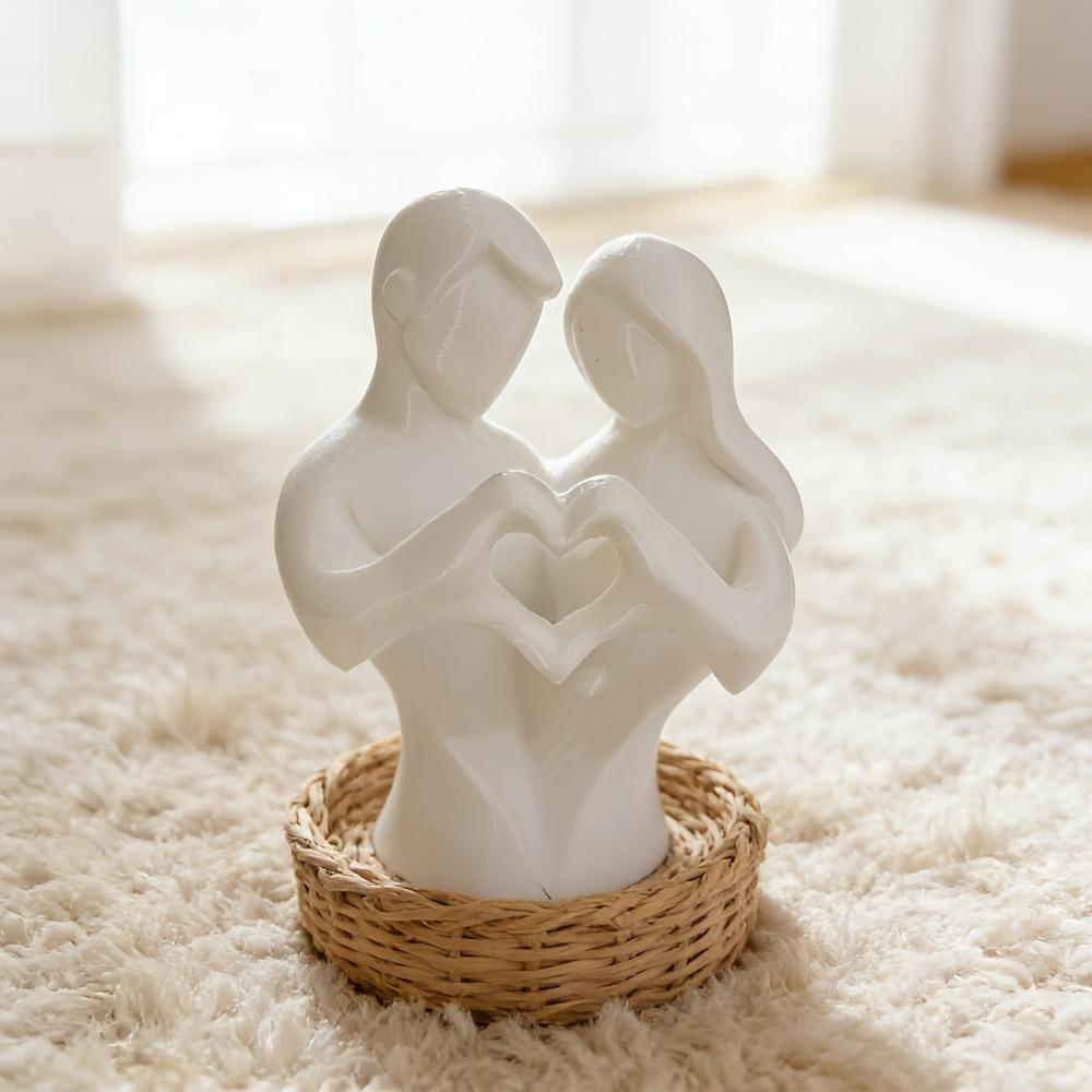 Statua Amore Statua Astratta Ornamento, Tema Amore Ornamento Commemorativo Amore, Scultura Abbraccio Decorazione Desktop Casa