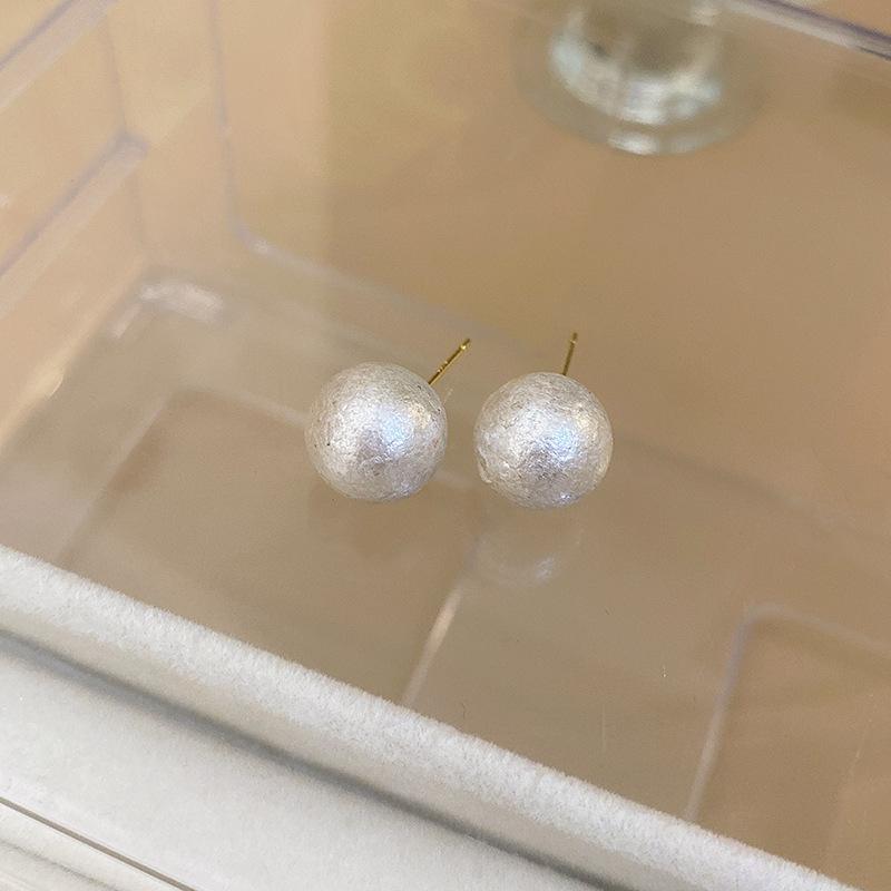 Baroque Pearl Diamond Bow Earrings Personality Earrings French Celebrity Earrings Women