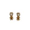 Light and Smart Three-dimensional Flower Zircon Stud Earrings, Super Flash Earrings, Elegant Temperament, Gorgeous and Exquisite Earrings.