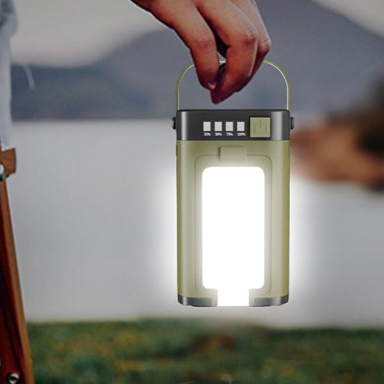 Multi-function Folding Outdoor Camping Light Power Bank USB Rechargeable Solar Lantern Super Bright Hiking Tent Hanging Lamp Emergency Flashlight