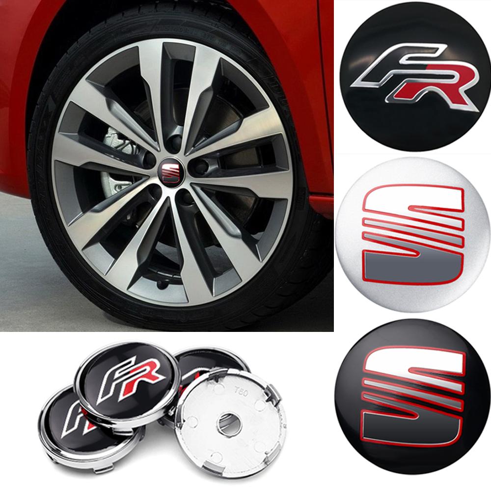 lcbn4 4Pcs 56/60mm Car Wheel Center Hub Caps Cover Replacement Accessories For Seat FR Leon 5f 1p Ibiza 6l 6j Altea Cupra Arosa Ateca