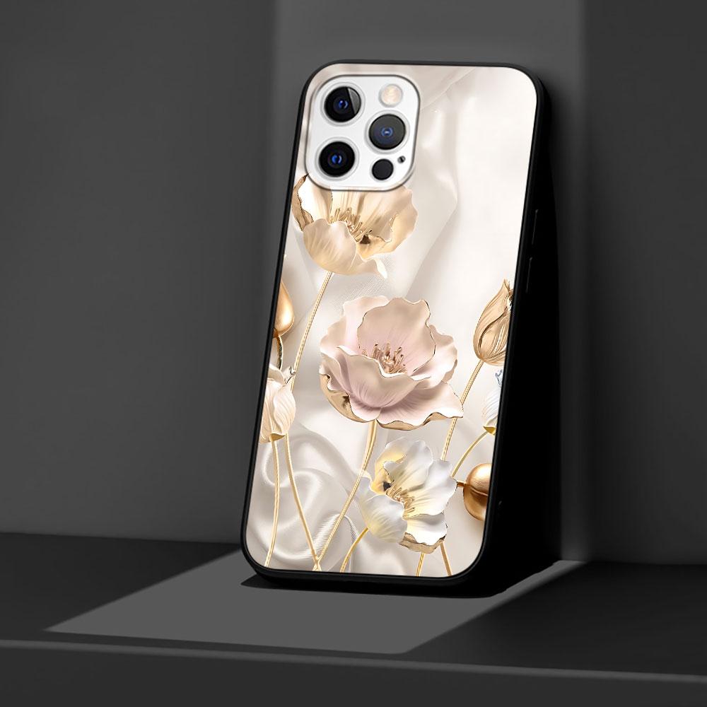 Rose Liebesherz Gold Hülle für Apple iPhone 13 14 Plus 11 12 Mini 15 Pro Max 7 8 SE 2020 X XS XR Silikon Weiche Handyhülle