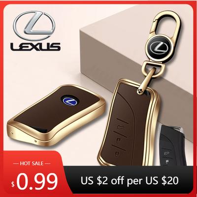 Interior Stickers Leather Car Key Case Cover Shell Fob For NX ES UX US RC LX GX IS RX 200 250h 350h LS 450h 260h 300h UX20