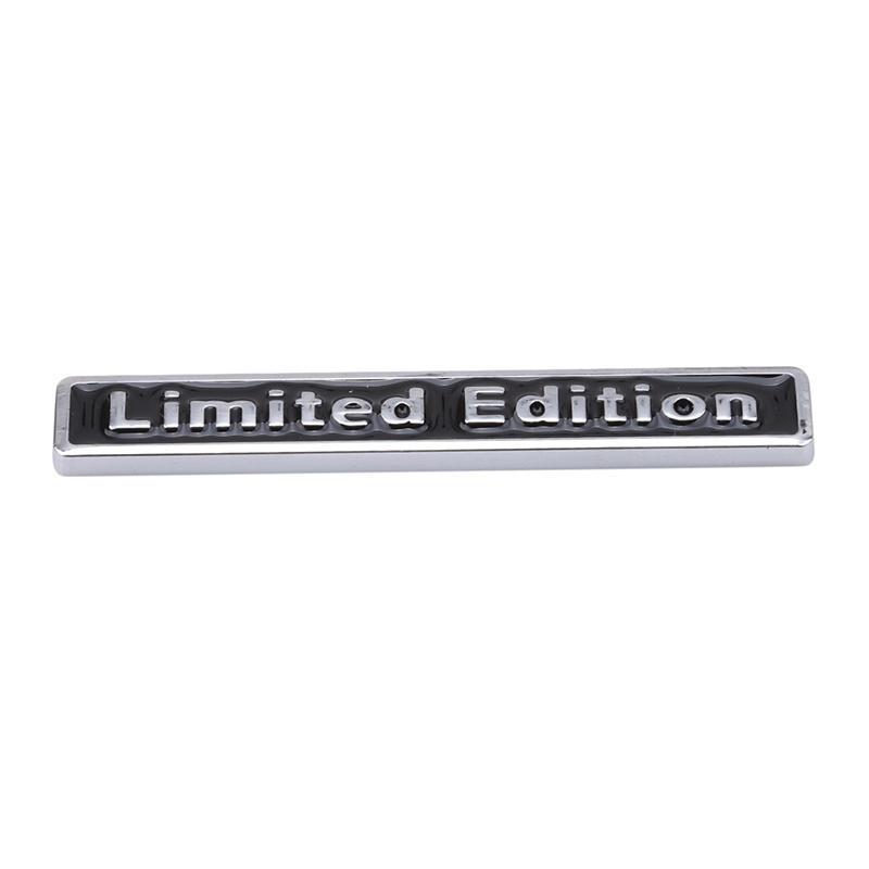 Limited Edition Metal Car Emblem Badge, 3D Chrome 4WD AWD Sticker, Auto Tailgate Fender Decal, Waterproof Exterior Decoration