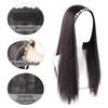 Black Brown Synthetic Long Straight Headband Half Wig Clip In Hair Extension Fluffy Natural False Hairpiece With HairBand