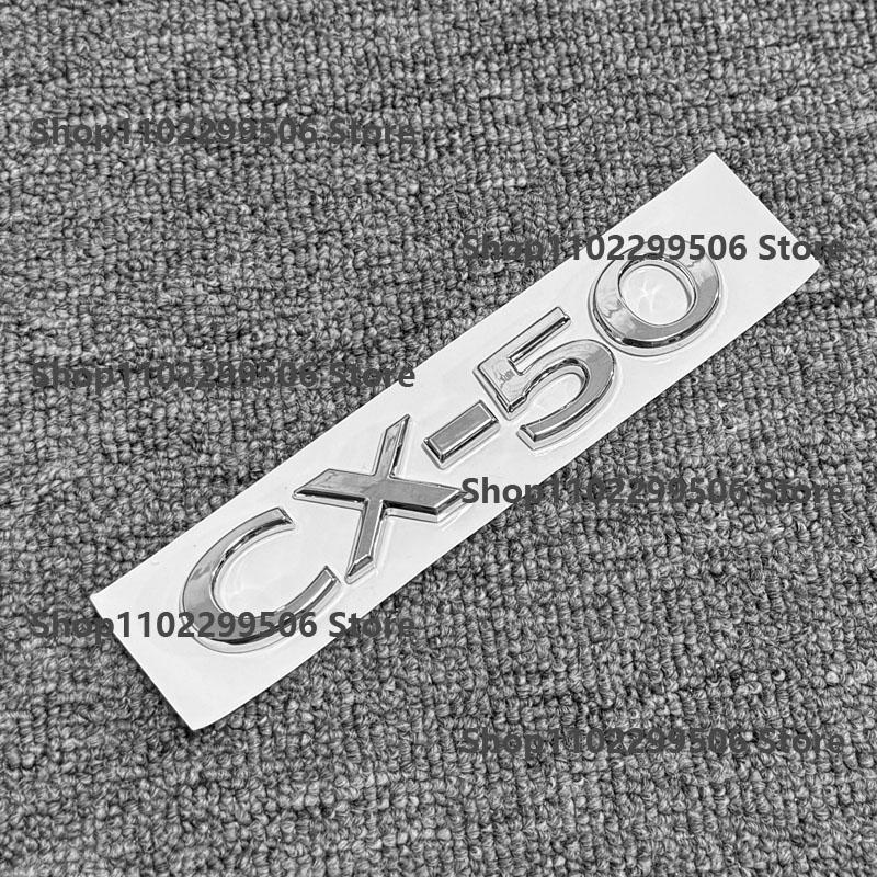 ABS Car Front Grille Eemblem Rear Trunk Badge Sticker For Mazda CX-50 cx30 Chrome silvery Original car color Logo Accessories kyljh99