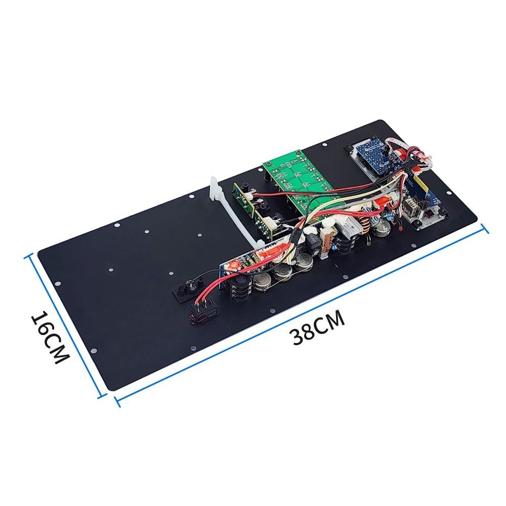 12V Digital Bluetooth 100W Amplifier Board for 8-18 Inch Speaker with Microphone Guitar U-Disk Input Recording Amplifiers Input 38 16 CM
