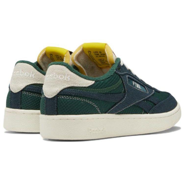 Reebok Club C Revenge Vintage Futuremade Green Unisex Sneakers Dark-Green Yellow HQ2203