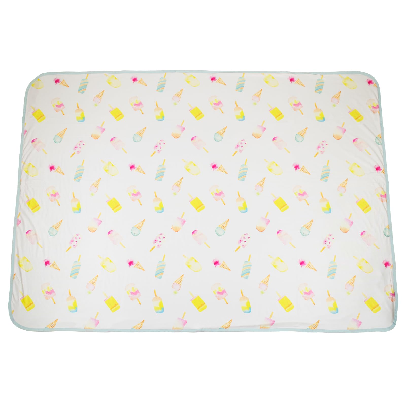 

Friendshill Cooling Blanket M, Iloilo Ice, Cool to the Touch, Heat Relief, Cooling Throw, 100x140cm, Mint Green, Light Blue, Cute