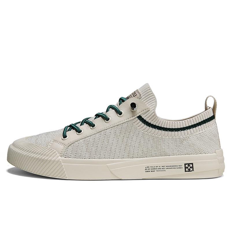 Summer Men's Shoes Fly-woven Breathable Men's Casual Sports Shoes Sports Board Shoes Men's Single Shoes One Piece Wholesale Hair