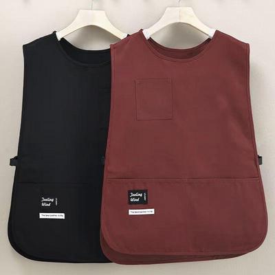 Custom Logo Unisex Water-Repellent Kitchen & Coffee Shop Apron - Breathable, Plus Size, Vest Style