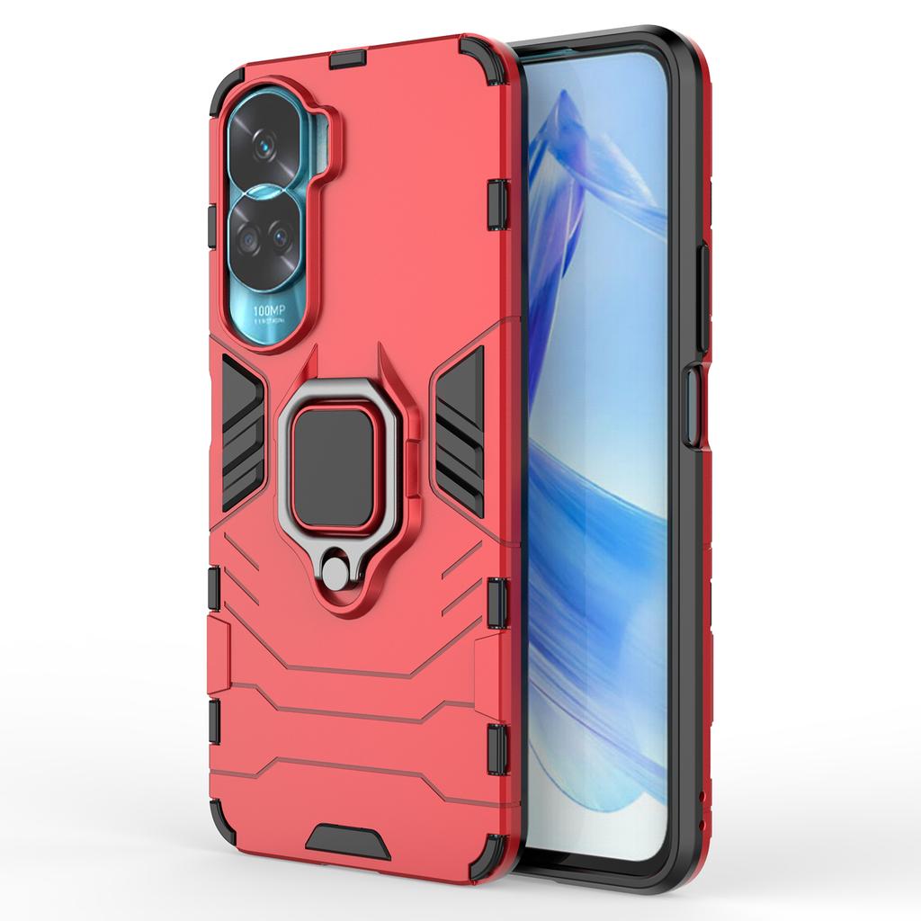 For Honor 90 Lite 5G/X50i 5G Protective Cover Ring Holder Kickstand TPU+PC Phone Case