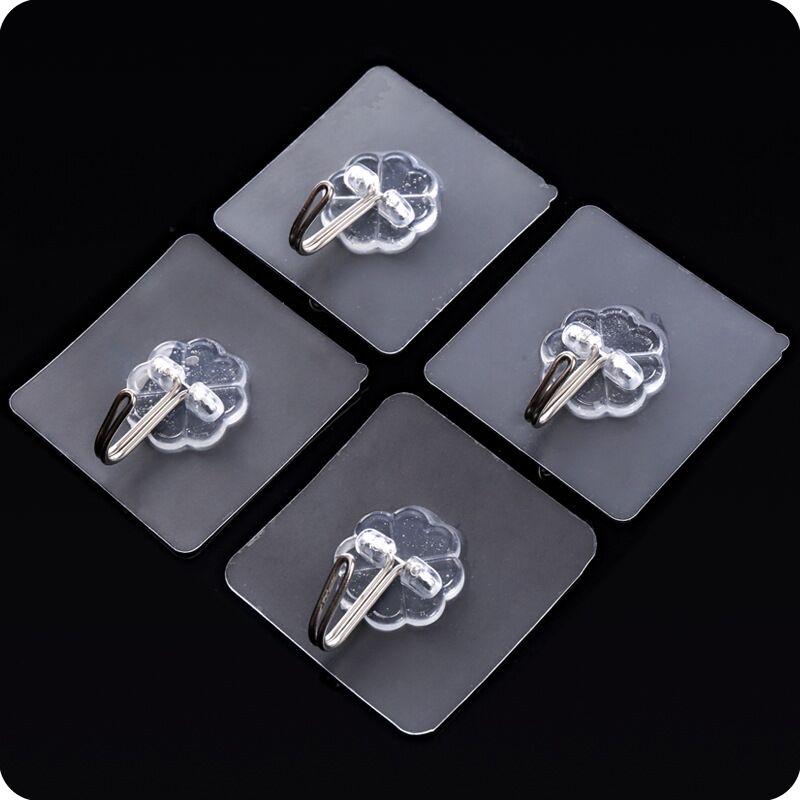 Transparent Adhesive Hook & Buckle, Nail-Free, Non-Marking, Load-Bearing Claw Hook