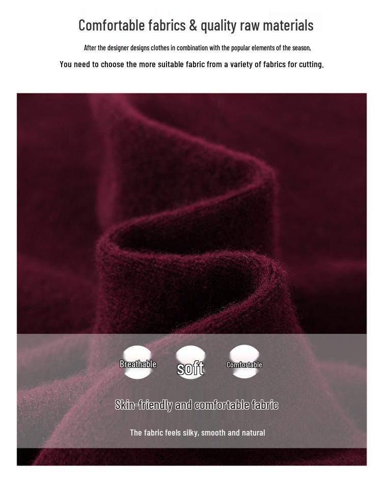 Wool Knit Sweater: Women's Mid-High Neck, Short, Warm, Ideal for Autumn/Winter Layering