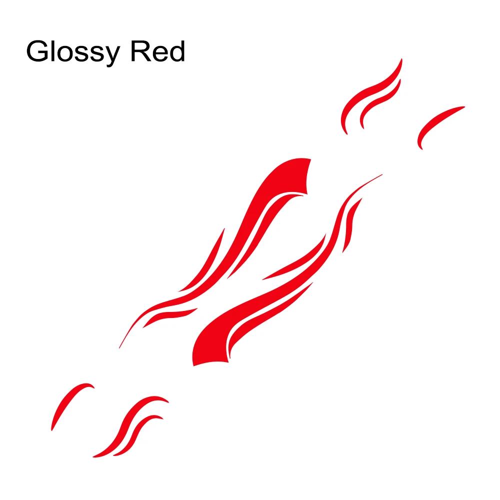 6 шт., виниловые наклейки в полоску для дома на колесах для кемпера, фургона, конного ящика, каравана, автофургона, аксессуары для тюнинга автомобиля, декоративные наклейки Glossy Red