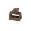 4cm Milk Coffee Hair Claw Clip - Frosted Small Shark Clip for Women's Updos
