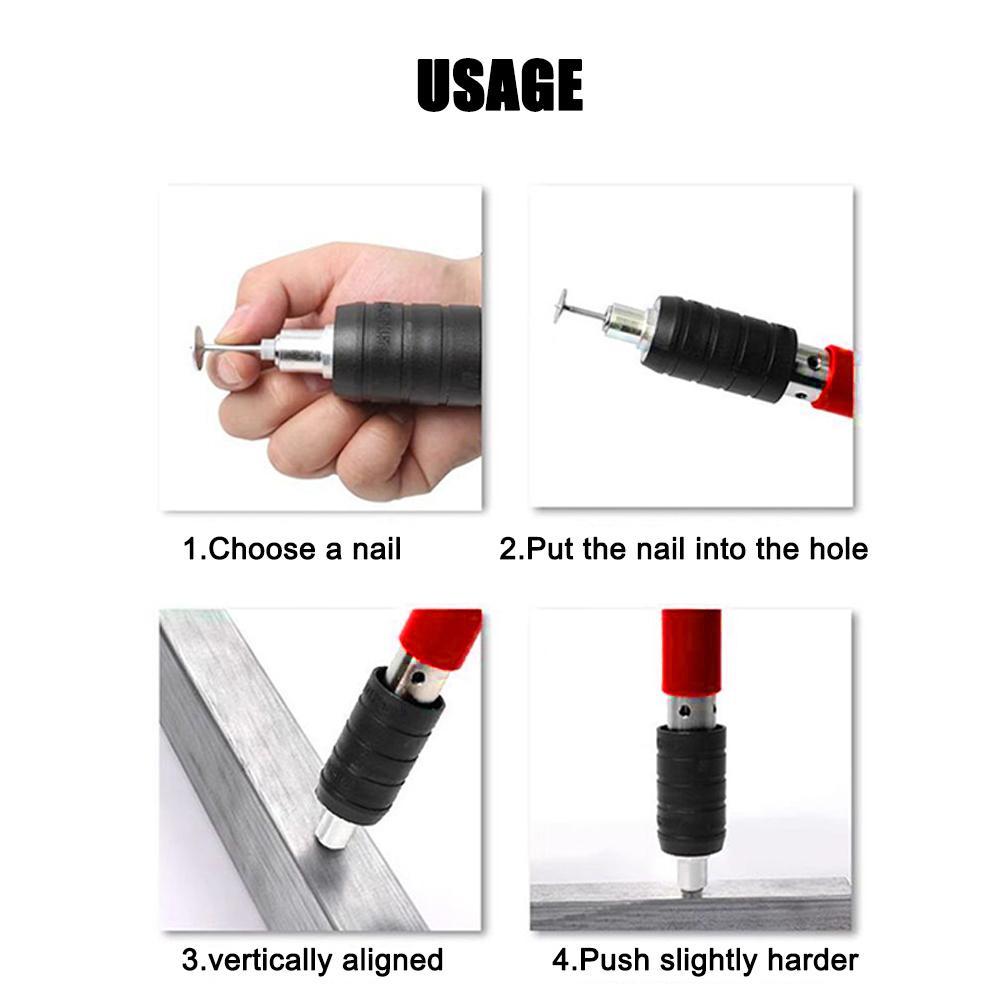 Portable Home Fit Up Metal Plate Nailer Multi-function Wall Fastening Tool Labor-Saving Nail
