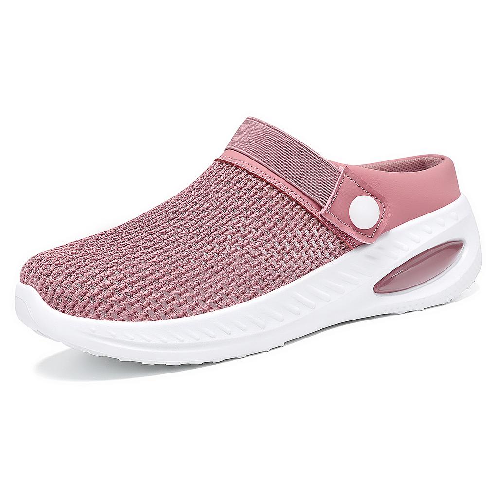 Shoes Women's shoes Versatile half tray breathable outside slippers fashionable mother shoes bag head light casual shoes