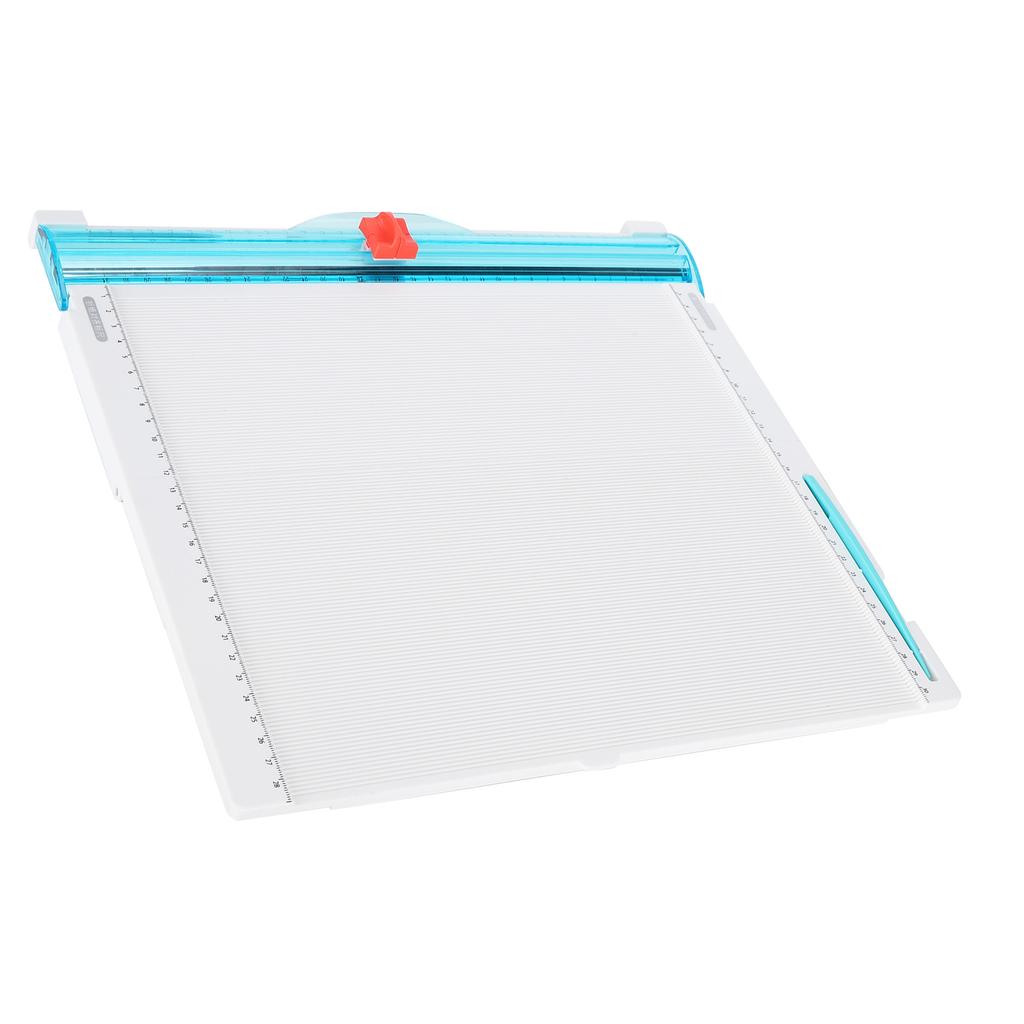 Paper Cutter Origami Manual Scale Cutting Tool with Scratch Knife Portable Photo Trimmer