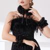 Ruffled Collar Girls Lace Victorian Collar Lapel Medieval Cosplay Victorian Ruffled Tie Collar