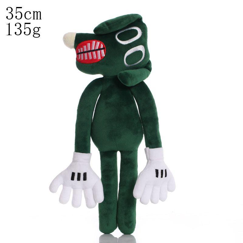 Siren Head Cat Dog Green Plush Toy Crooked Neck Horror Character Stuffed Doll