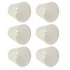 6PCS CreamColoured Fabric Cloth Lamp Shade Replacement for E14 Wall Lamp Chandelier Home Decoration