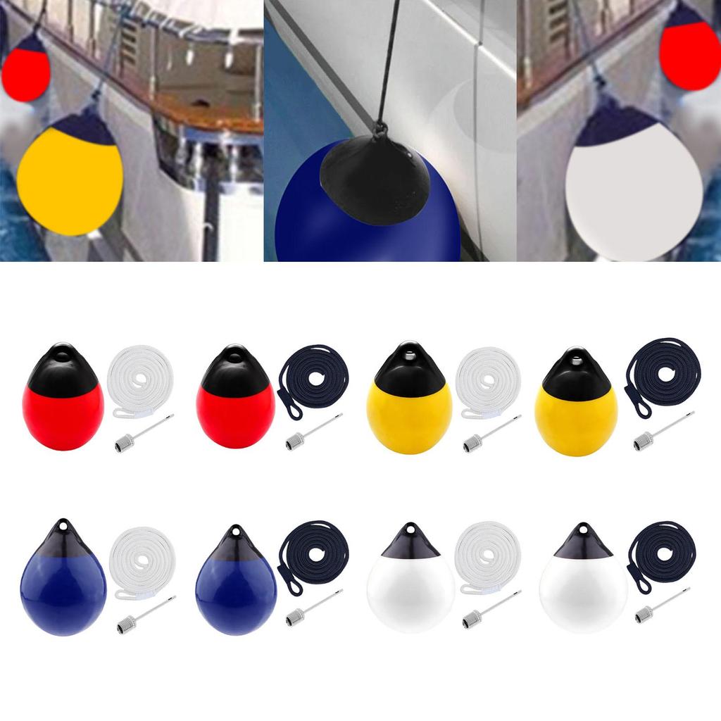 Boat Fender Ball Inflatable with Inflatable Pin Anti Collision Anchor Buoy for Pontoon Boat Boat Dock Sailboats Yacht Fishing