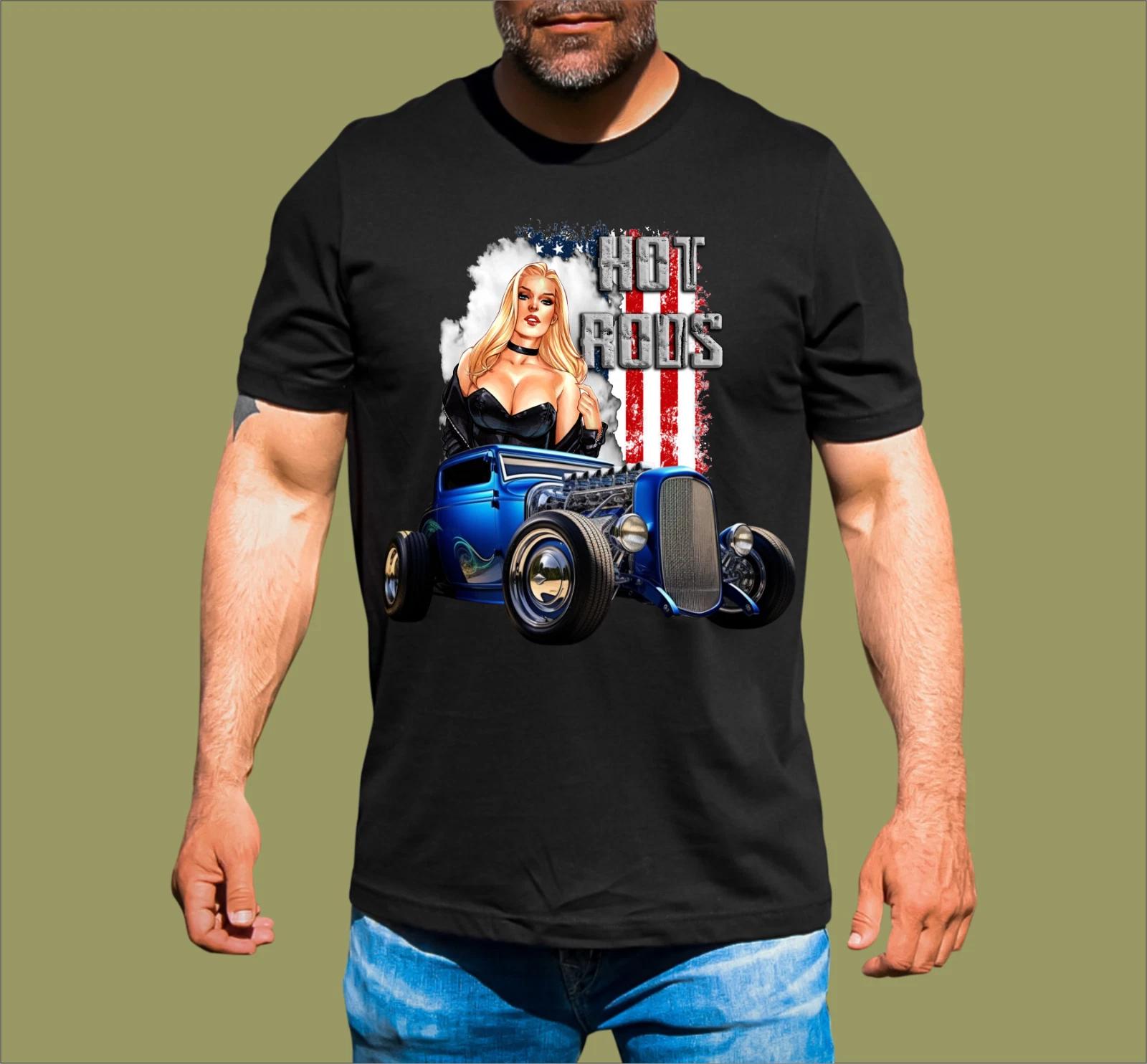 HOTROD PINUP GIRL T-SHIRT 2XL