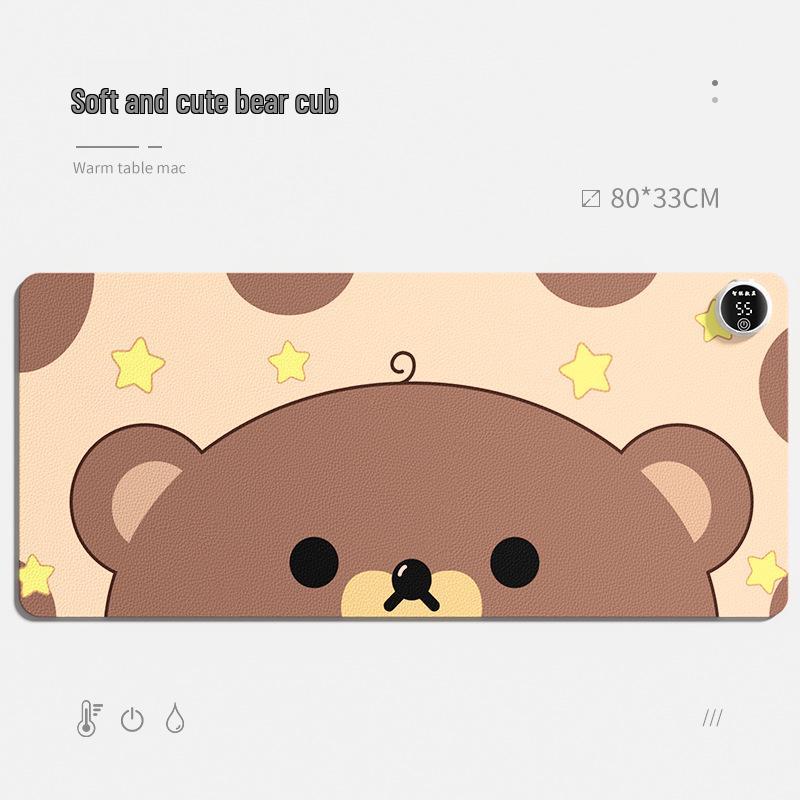 Electric Heated Mouse Pad - Winter Warm Desk Mat for Office and Study