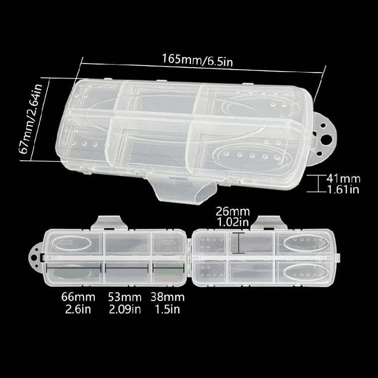 Outdoor Fishing Tool Box Portable Fishing Tackle Box Fishing Tool Baits Lures Box Double Sided Baits Lures Organizers