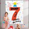 Waterfall Balloon Rain Birthday Decoration for Kids - Photo Backdrop & Surprise Party Hanging Cloth