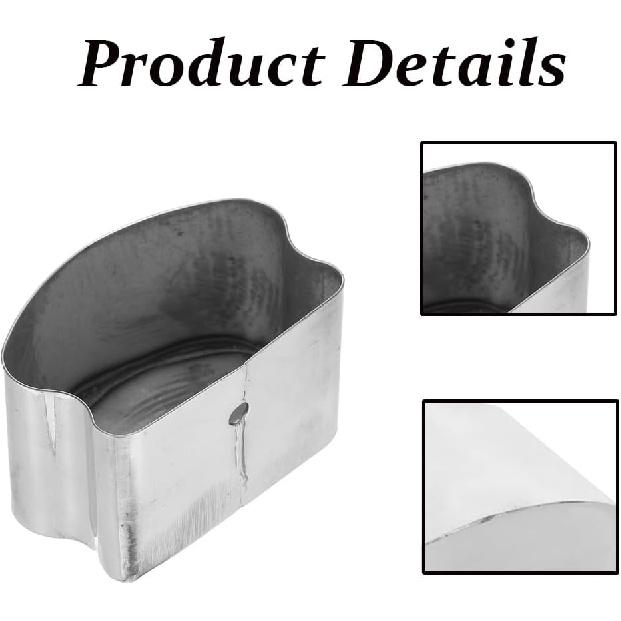 TopHomer 2PCS Handrail End Cap, Stainless Steel Horseshoe Shaped Handrail End Caps Staircase Steps Hand Rail End Cover Handrail Fittings Protectors