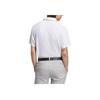 adidas Seersucker Comodo Moda Semplice Versatile Manica Corta Polo Uomo Top Bianco JE7149
