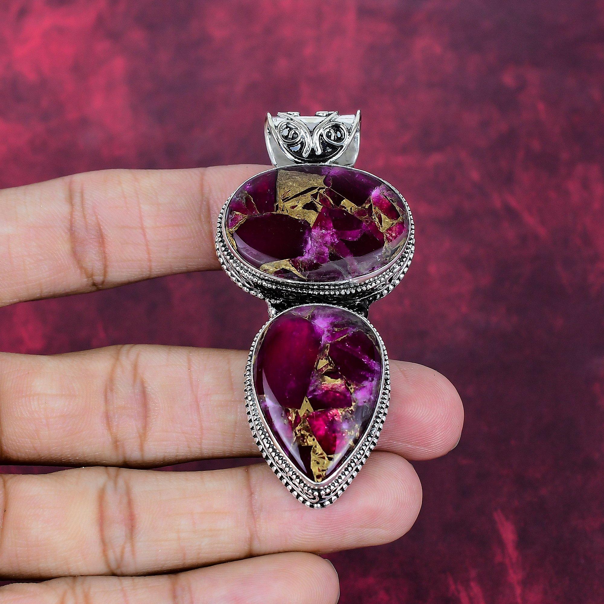 

Медный Турмалин Ручной Работы Подвеска с Драгоценным Камнем, 925 Пробы Стерлинговое Серебро Подвеска Антикварные Украшения, Подарок Любовь Навсегда 2.75 Inches