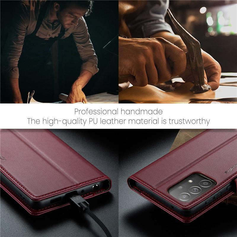 Luxury Leather Case for Samsung A12 A13 A04S A20 A30S M10S A22S A54 A53 A52 A50 A23 A24 A50S A32 M32 A33 A34 A73 A72 A71 Card Pocket Case Back Cover
