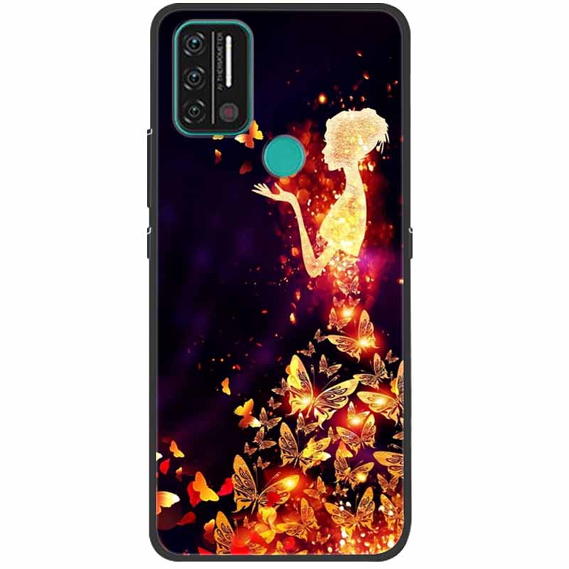Weiche bedruckte Hülle für Umidigi A9 Pro Hülle Silikon Schutzhülle Schwarze Hüllen für Umidigi A7 Pro Niedliche Katze A9Pro A 9 A7Pro