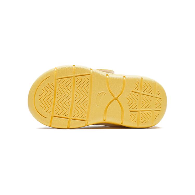 Anta Comfortable Soft Sole Low Top Walking Shoes Baby Shoes White Yellow A22430001-4