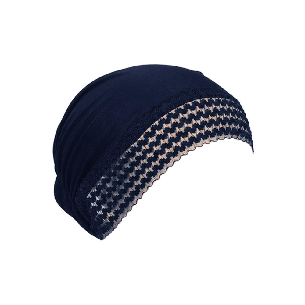 Lace Flower Headwrap Cap Breathable Lace Trim Hat New Postpartum Cap Daily Casual Wear
