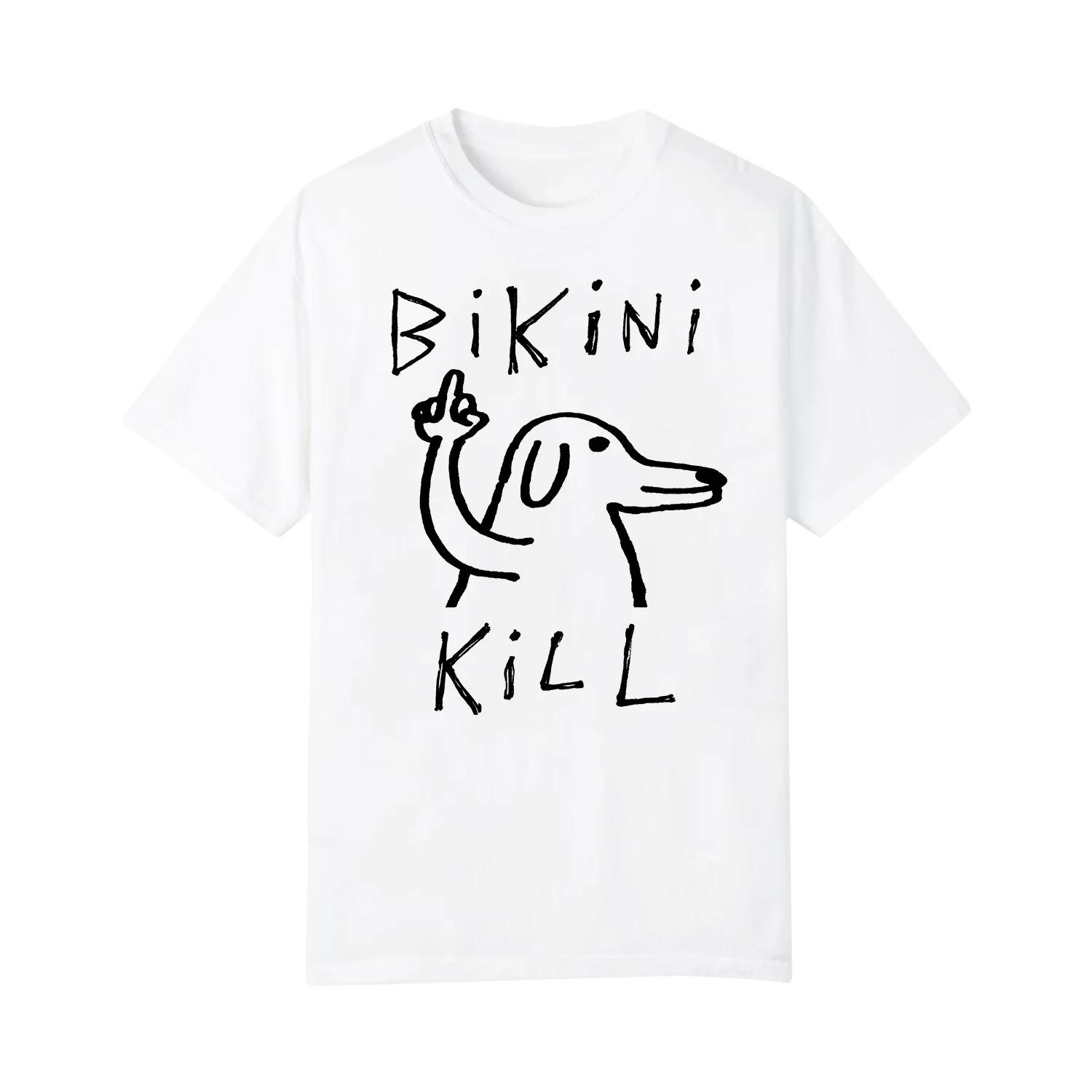 Trend! Bikini Kill White Cotton Shirt Full size S-5XL BS1757 XXXXL