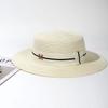 M-standard Flat-topped Straw Hat Retro Joker Beach Sun  Hat in Summer Beanies for Men