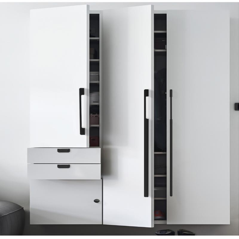 Solid Black Lengthening One Meter Cabinet Long Handle Modern Simple Lengthening Cabinet Door Handle